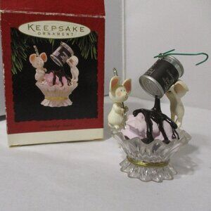 Hallmark Keepsake  Xmas Christmas Ornament Friendship Sundae Mouse Mice